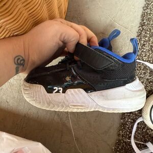 Jordan Kids Shoes Black and Blue